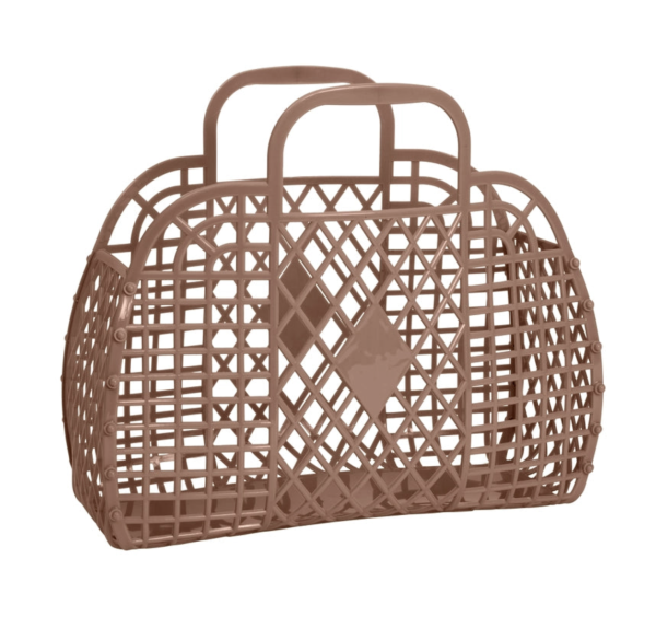 Sun jellies retro basket tote sale